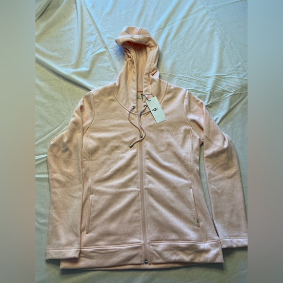 UGG Sarasee Zip up hoodie  pink  Large  NWT - Picture 2 of 6